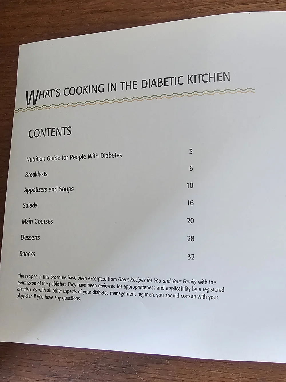 What's Cooking in the Diabetic Kitchen - Cookbook